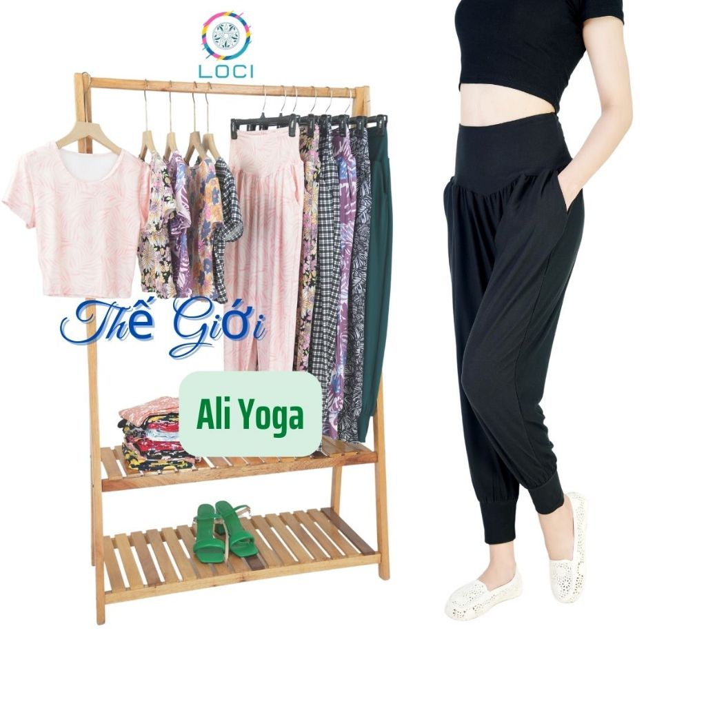 Quần Tập Yoga Loci - Quần Alibaba Nữ Big Size Co Giãn Thoải Mái Có Túi Tiện Dụng - Loci Shop