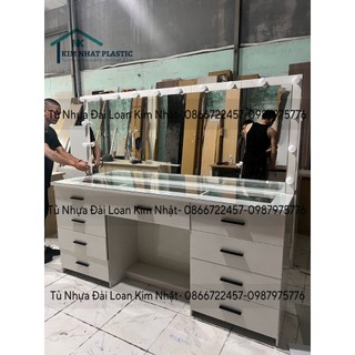 Bàn trang điểm nhựa đài loan cho tiệm make up chuyên nghiệp freeship tphcm