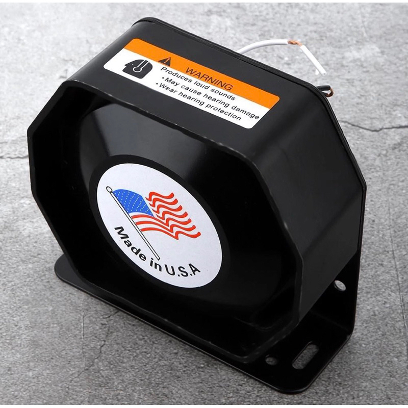 Bộ Còi Hú Amply X5 và Loa Dẹt Kim Loại Dùng Cho Xe Chuyên Dụng