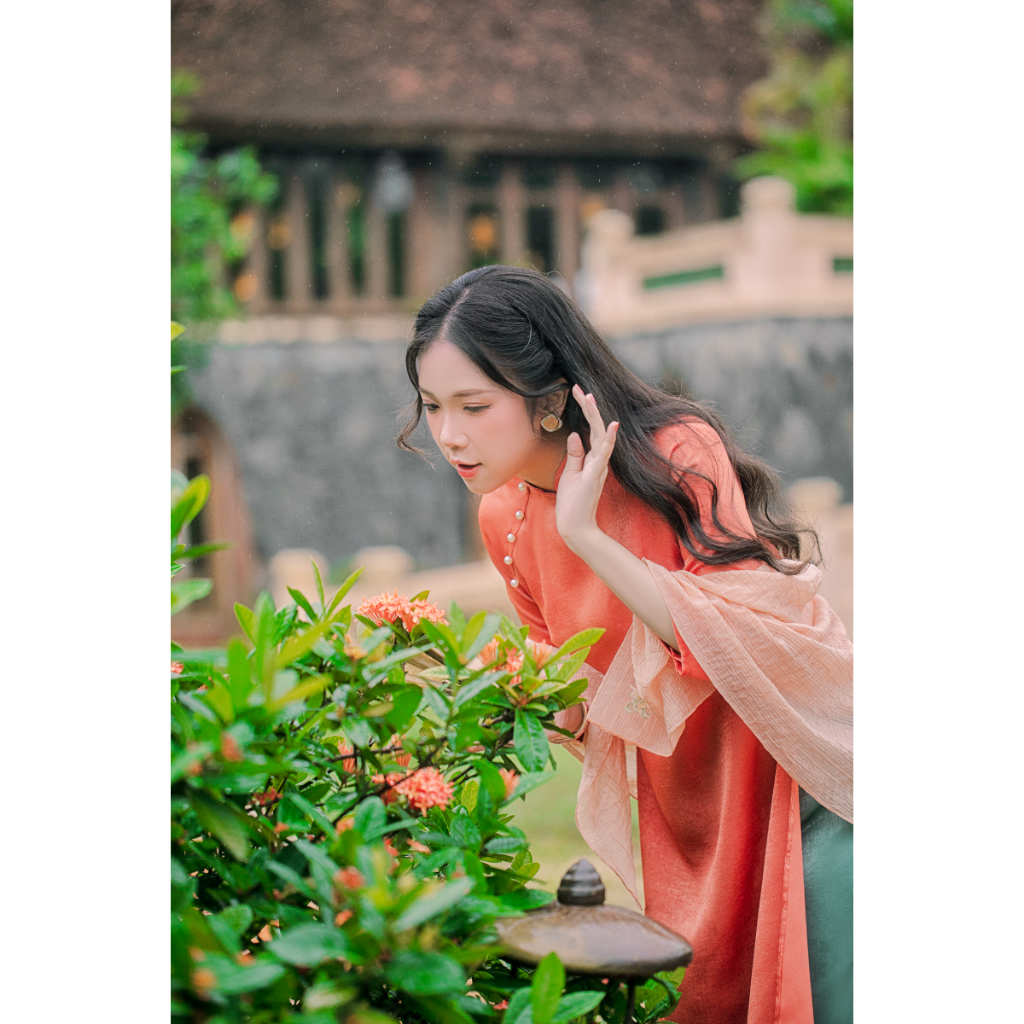 Sumire Store Khăn tơ thêu Châu Hoa