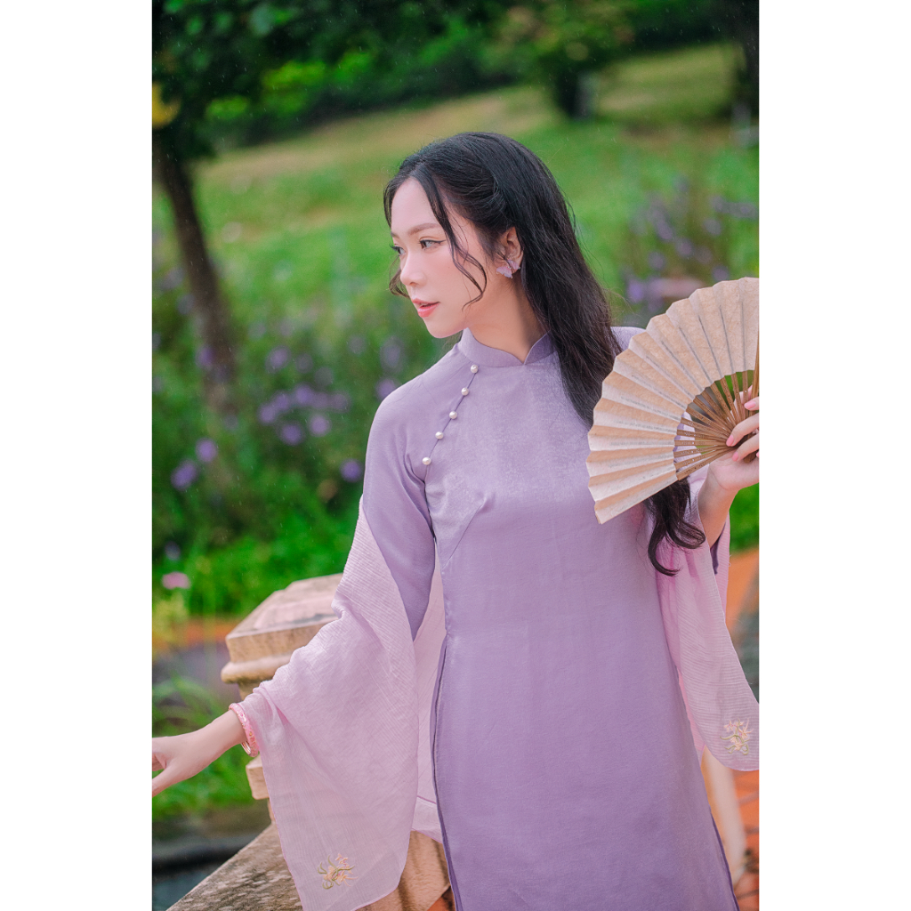 Sumire Store Khăn tơ thêu Châu Hoa