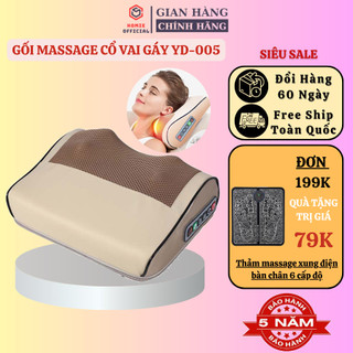 Gối massage cổ vai gáy hồng ngoại, gối matxa toàn thân 20 bi giảm đau mỏi cổ, vai, gáy, giãn cơ, giảm căng thẳng mệt mỏi