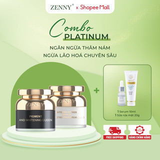 Combo Platinum ZENNY COSMETIC Ngăn Ngừa Sạm Nám, Tàn Nhang, Ngừa Lão Hóa Chuyên Sâu