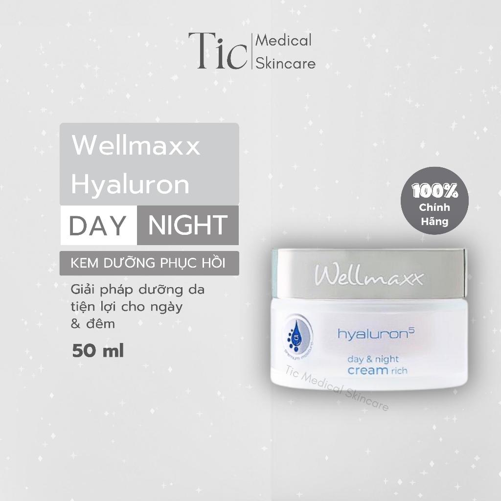 Kem dưỡng ẩm Wellmaxx Hyaluron Day & Night Cream Rich 50 gram - Tic Medical Skincare