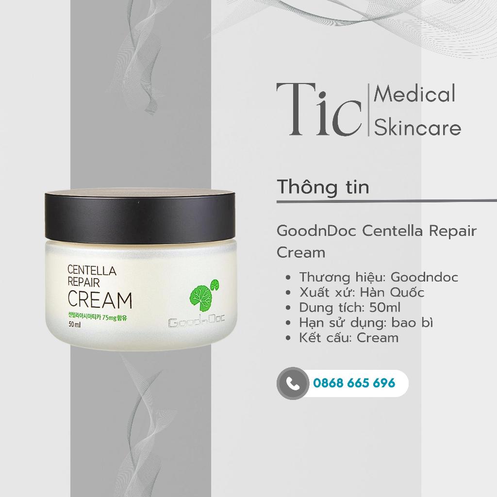 Kem Dưỡng GoodnDoc Rau Má Dưỡng Ẩm Phục Hồi Da 50ml - Tic Medical Skincare