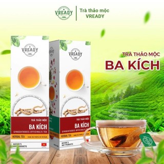 Hộp trà thảo mộc ba kích vready 20 gói x 2g, tráng dương, hỗ trợ sinh lực nam giới