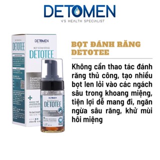 COMBO Nước súc miệng Detosi & Bọt đánh răng Detotee, giúp giảm mảng bám