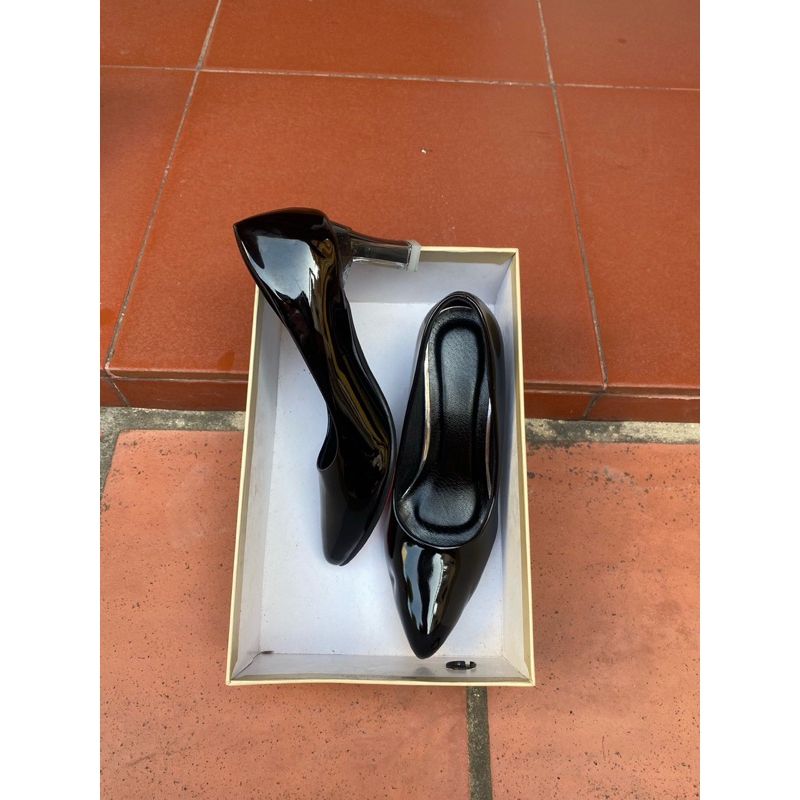 Giày cao gót 5p da bóng