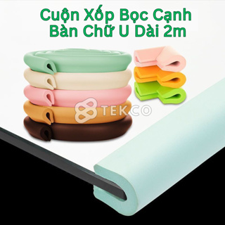 Cuộn Xốp Bọc Cạnh Bàn, Cạnh Gương Hình Chữ U Dài 2M