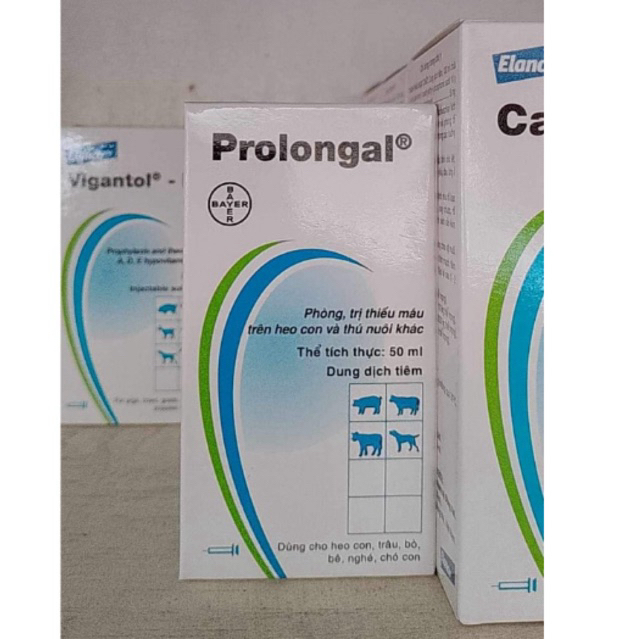 PROLONGAL  50ml  thiếu sắt trên heo con và thú nuôi khác.