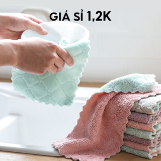 Khăn Lau Bếp Đa Năng Thiết Kế 2 Mặt Lau Thấm Hút Tốt - 00361