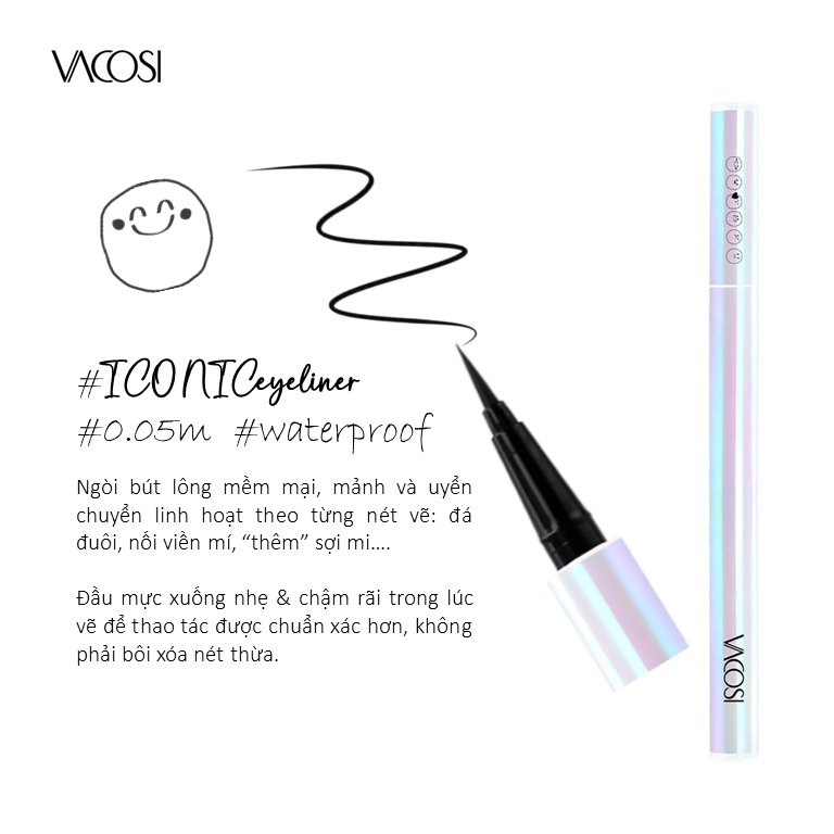 Kẻ Mắt Nước Vacosi 24h Waterproof Pen
