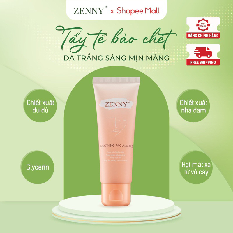 Tẩy Tế Bào Chết Cho Da Mặt Zenny Giảm Dầu Thừa Mụn Cám Trên Da