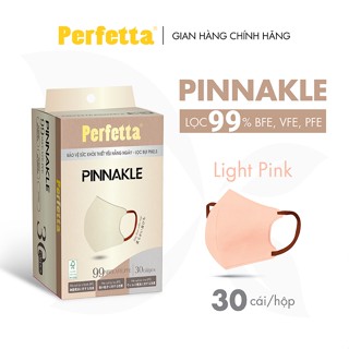  Khẩu Trang Cao Cấp Chính Hãng Perfetta Pinnakle 3 Lớp Kháng Khuẩn Quai Đeo Thun Bông Lớp Trong Mềm Mịn  30 cái hộp  