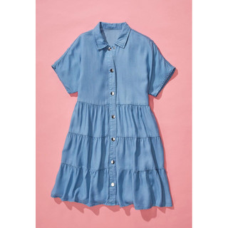 Váy jean lụa babydoll xuất dư xịn