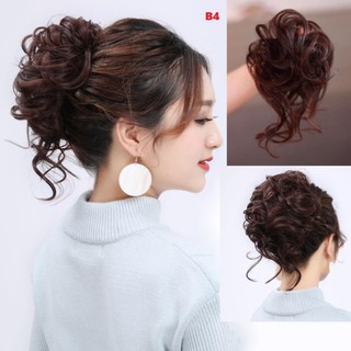 Tóc giả búi lơi buộc chất liệu sợi tơ cao cấp B4