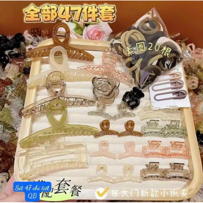Set kẹp tóc 7/8/35/47/67/80/111 chi tiết phong cách Hàn Quốc siêu xinh - AB01