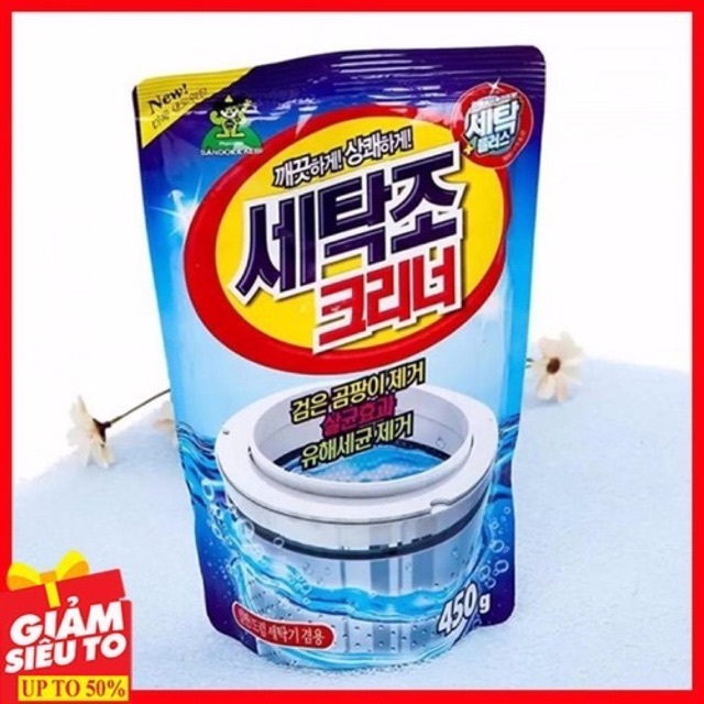 BỘT TẨY LỒNG MÁY GIẶT HÀN QUỐC 450G. ĐTCA