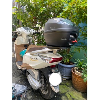 Thùng xe Lead , thùng givi E250N2 kèm đế và bộ kit gắn trên cảng zin xe Lead, hàng givi chính hãng, bảo hành 2 năm