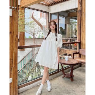 Đầm bigsize cổ tròn dáng babydoll ( Thời trang Vicky G - Anitagreen ) HN471123