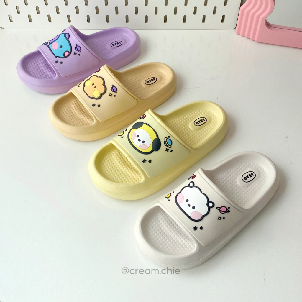 Dép bánh mì nhân vật hoạt hình BT21 đáng yêu