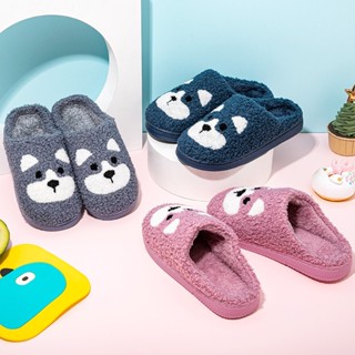 [XẢ KHO] Dép bông đi trong nhà cho bé hình cún lót nỉ siêu ấm