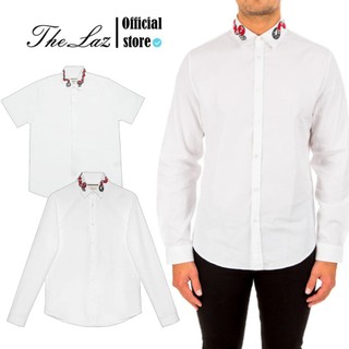 Áo sơ mi gờ u chỳ rắn tay dài và rắn thời thượng vải cotton 100%