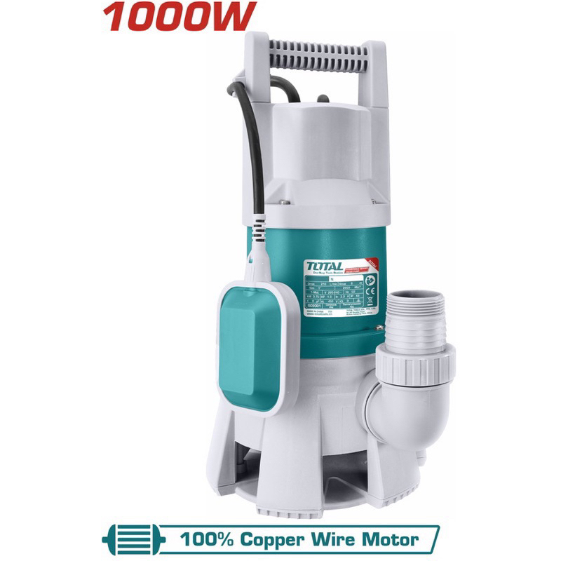 TOTAL Máy Bơm Chìm Nước Thải 1100W TWP810001