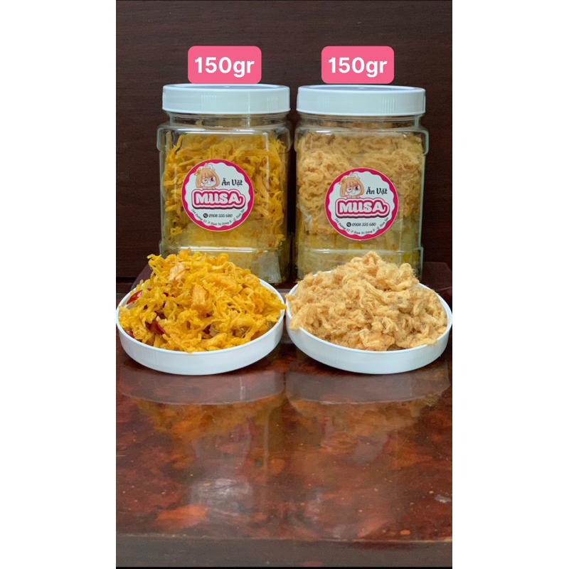 COMBO 2 HỦ BÁNH TRÁNG KHÔ GÀ + BÁNH TRÁNG CHÀ BÔNG (TỔNG TRỌNG LƯỢNG 2 HỦ 300gr)