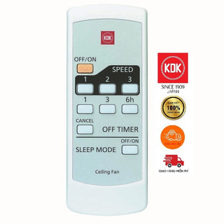Remote quạt trần 4 cánh kdk m56xr - m56pr - hàng chính hãng - linh kiện quạt kdk / điều khiển từ xa