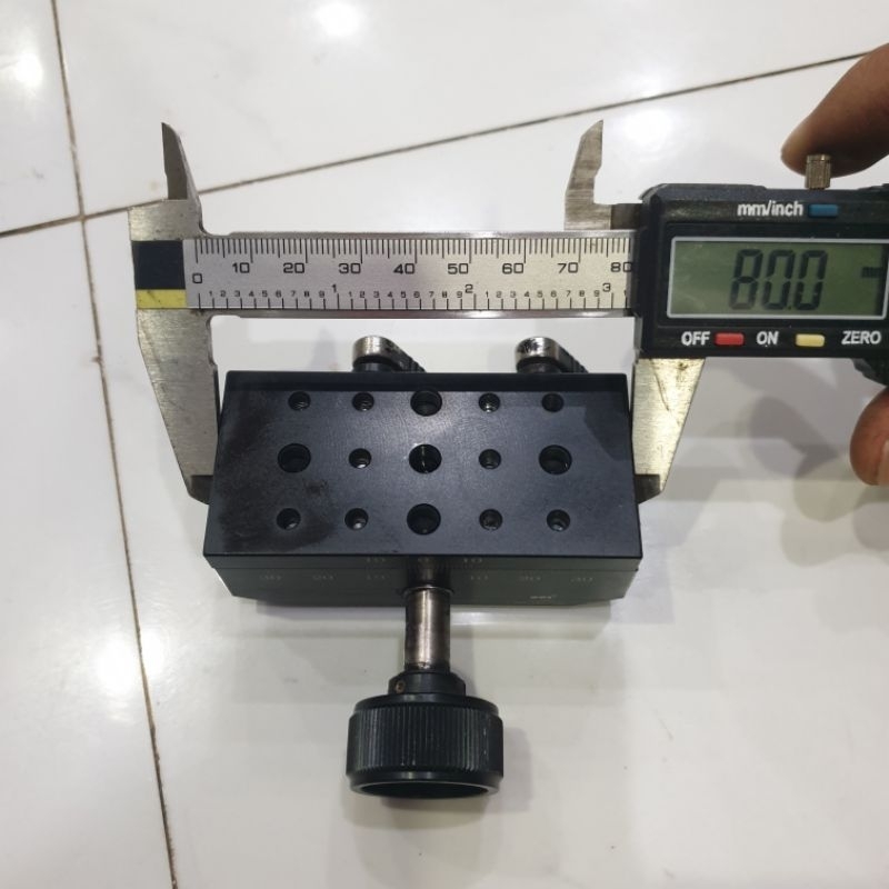 Bàn trượt nhôm mang cá DPI hành trình 60mm tháo máy