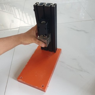 Combo trụ z thép 2 trục xy chế trụ hàn gọt cell pin 18650 sẵn khớp nối, tấm phíp, nhôm định hình 30x90