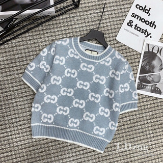 Áo len xù g.u cổ tròn cộc tay hàng qcl1