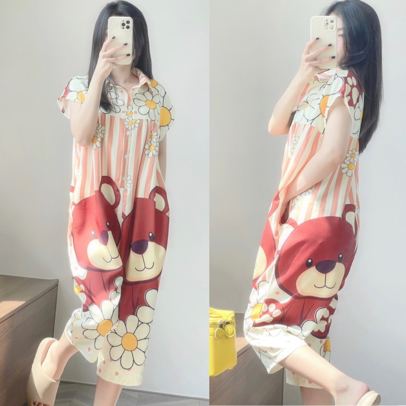 Jum hoạt hình Thái Lan   Jumpsuit Đồ Bay Dáng Rộng Màu Sắc Thời Trang Mùa Hè Cá Tính Thái Lan