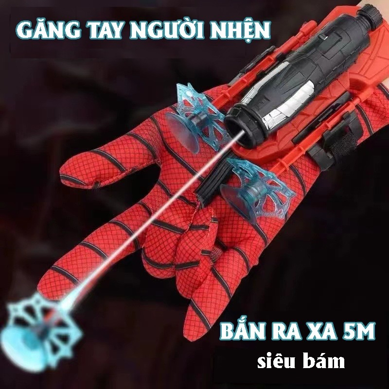 Đồ Chơi Spider Man Găng Tay Người Nhện Bắn Tơ Độc Đáo Siêu Nhân Nhện Cho Bé