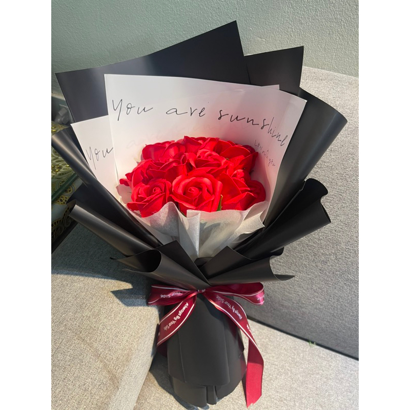 Hoa sáp bó 9 bông