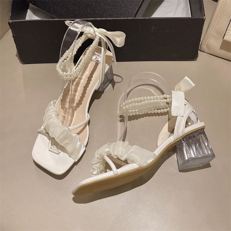 Giày cao gót nữ 5 phân, phong cách pháp quai hậu Sam H94