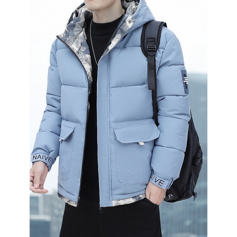 Áo khoác phao nam mùa đông có mũ áo phao nam thời trang ulzzang hàn quốc giữ ấm tốt