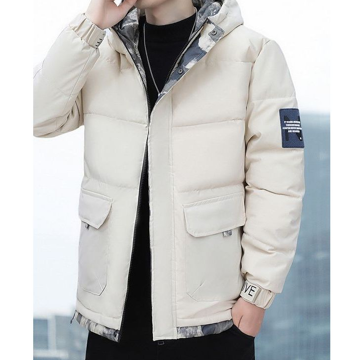 Áo khoác phao nam mùa đông có mũ áo phao nam thời trang ulzzang hàn quốc giữ ấm tốt