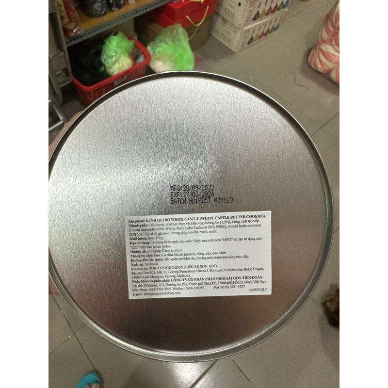 DATE 3/ 2025 BÁNH HỘP THIẾT COOKIES 114gr