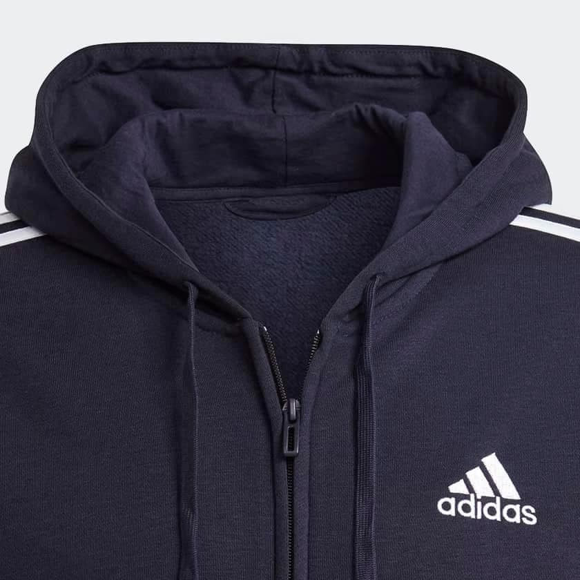 Áo Adidas Essentials Fleece 3-Stripes Full-Zip - Áo Hoodie