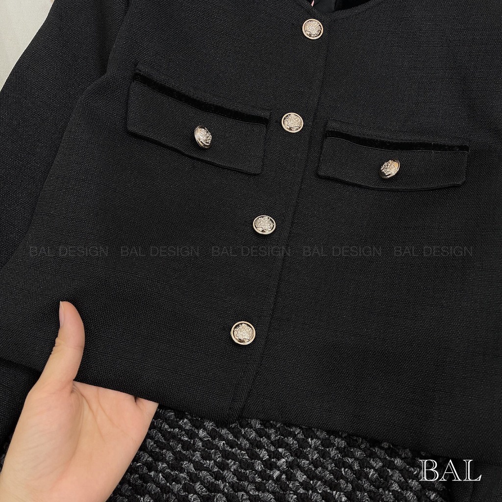 Set dạ chân váy dáng dài sang chảnh