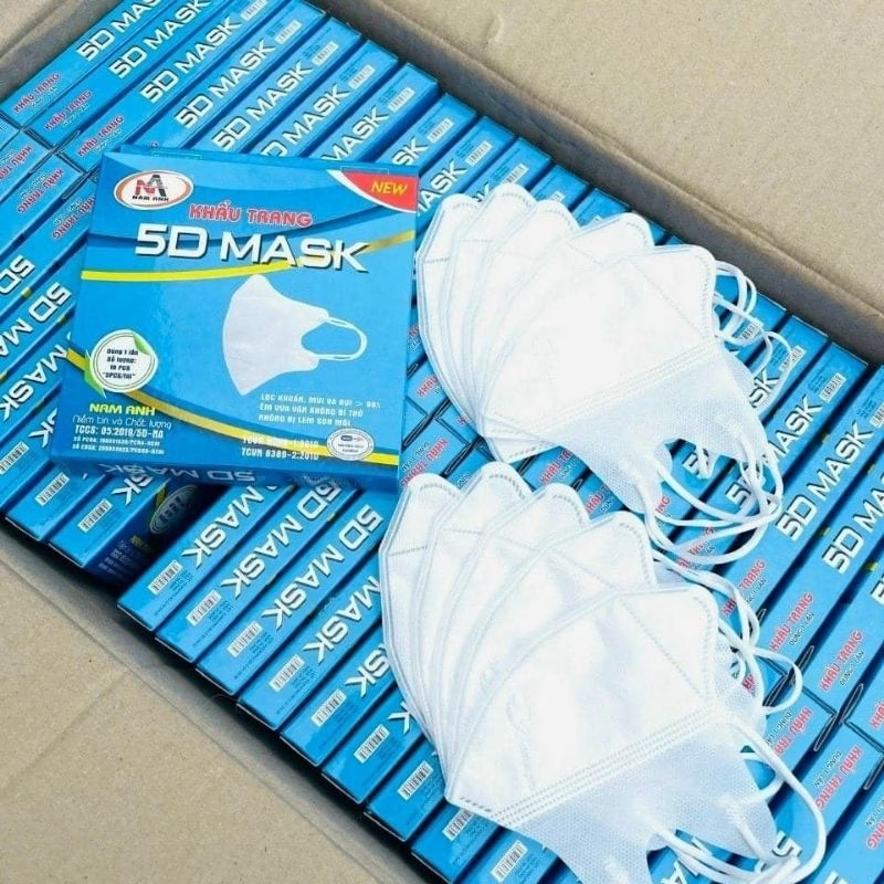 1 Thùng 1000c  Khẩu Trang 5D Nam Anh