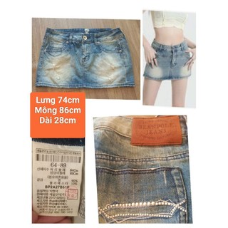 Chân váy jeans,kaki 2hand