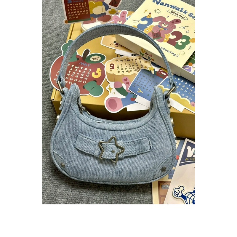 Túi xách nữ Rinni, Túi kẹp nách retro ngôi sao y2k