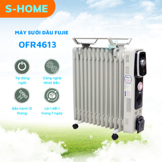 Máy sưởi dầu FujiE OFR4613, máy sưởi ấm 13 tấm sưởi, hẹn giờ tự động ngắt, không khô da, hàng chính hãng