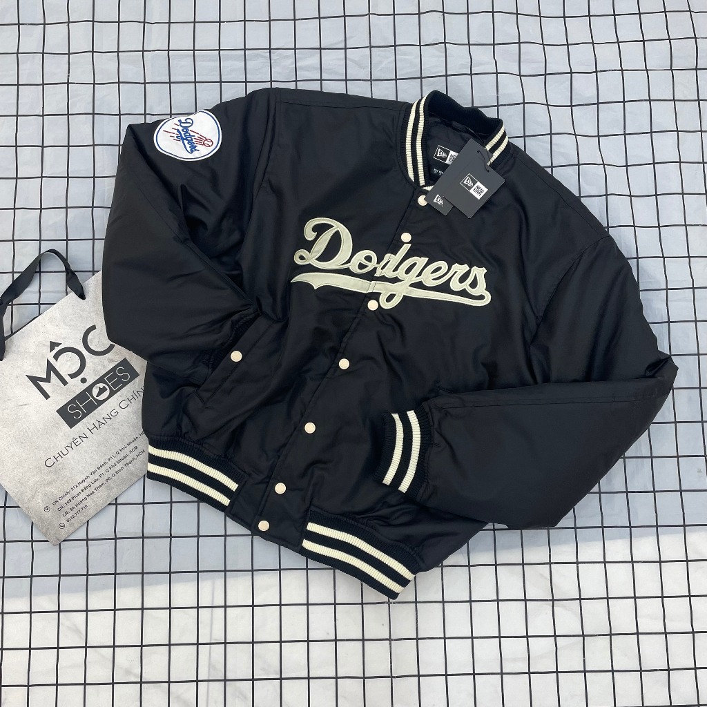 Áo Khoác Bomber Phao New Era La Dodgers - Đen - Code: 13781137