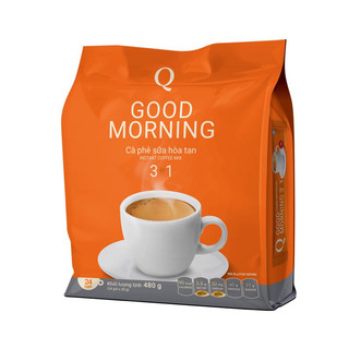Cà phê hoà tan 3in1 Good Morning Trần Quang 24 gói - Cafe Trần Quang