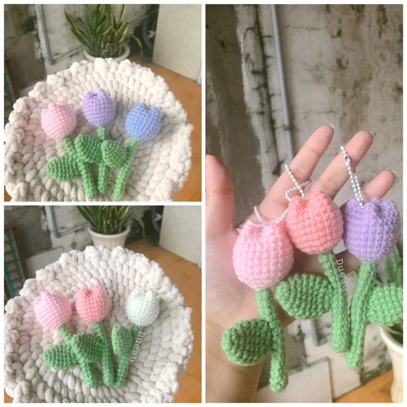 Móc Khóa Gấu Thú, Hoa, Nấm...