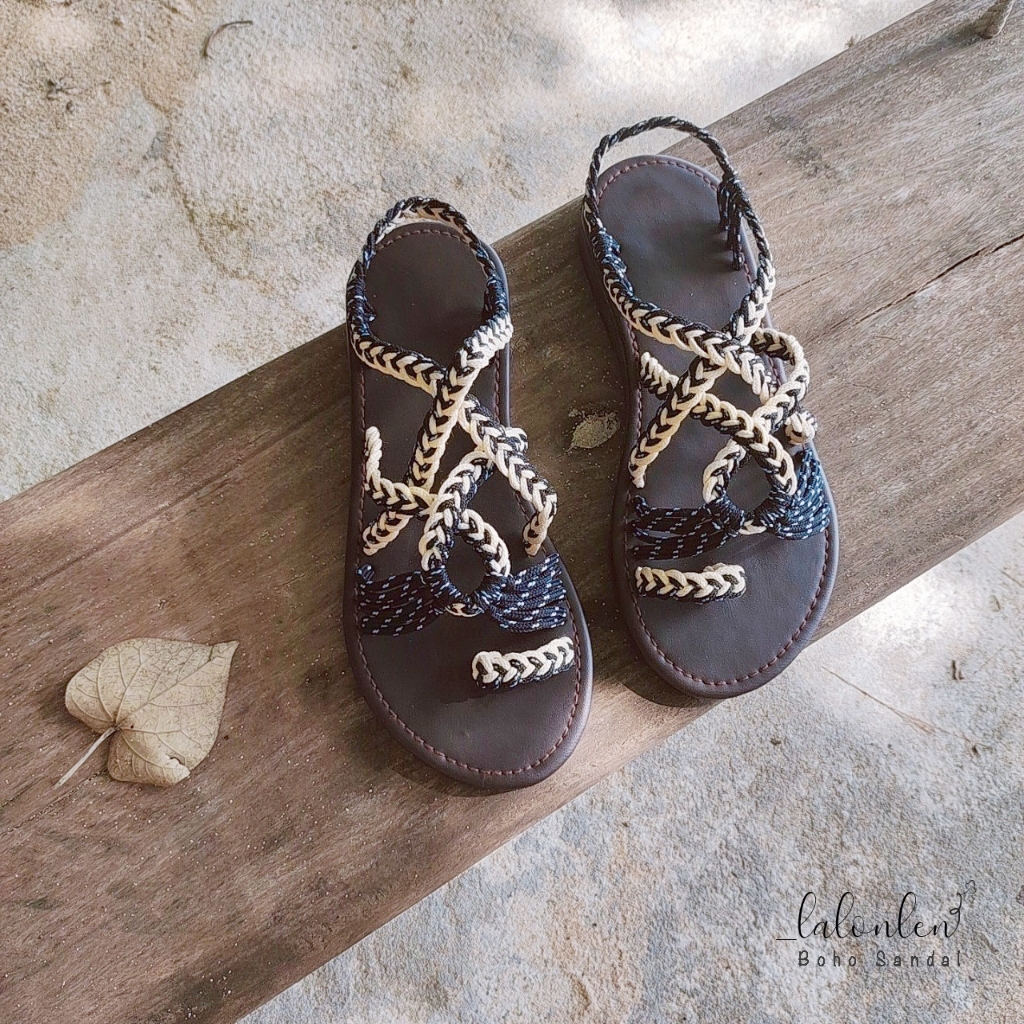 Giày Sandal nữ boho đi biển dạo phố
